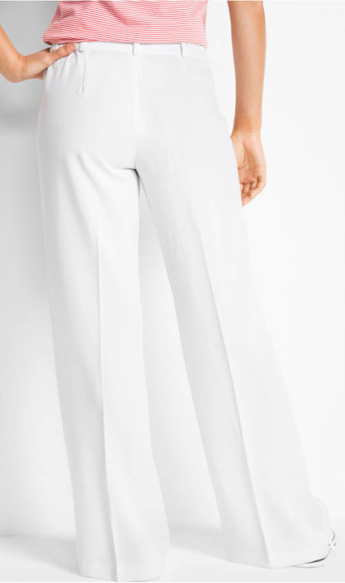 Bílé dámské kalhoty
