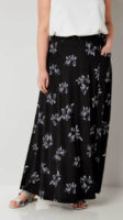 Vzorovaná maxi sukně s kapsami