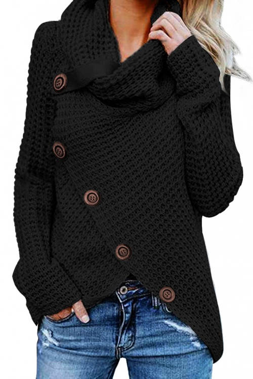 Zavinovací dámský pletený svetr