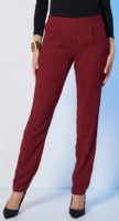 Vzdušné dámské jednobarevné kalhoty levně