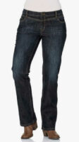 Tmavě modré kvalitní džíny v moderním sepraném vzhledu