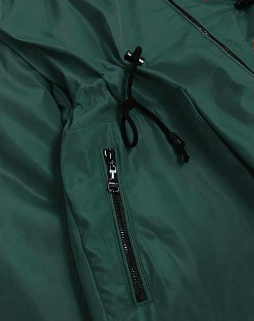 zelená dámská zimní bunda
