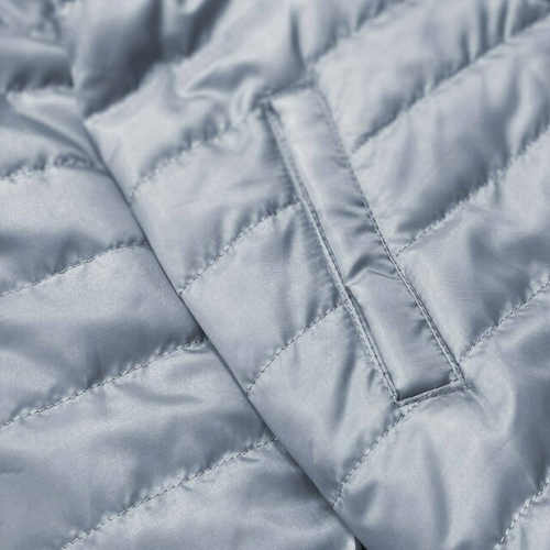 zimní bunda v šedé barvě