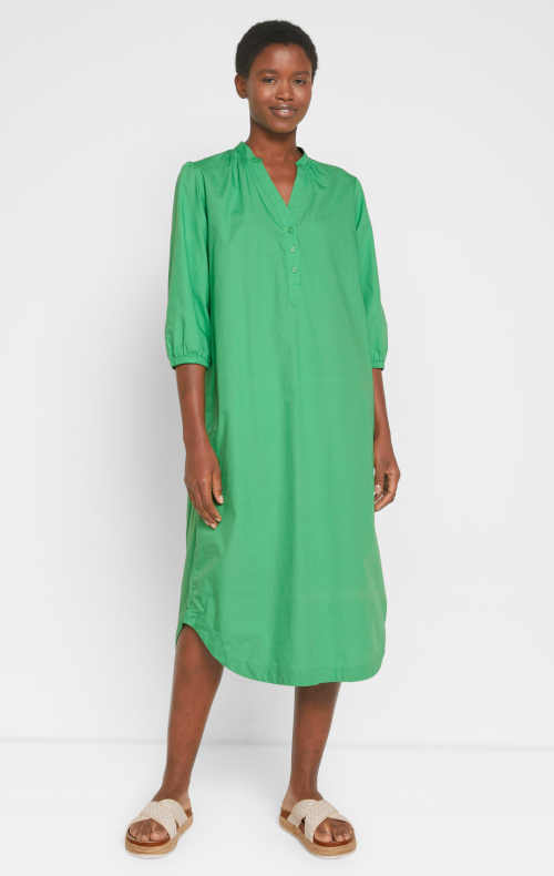 zelené šaty z bavlny