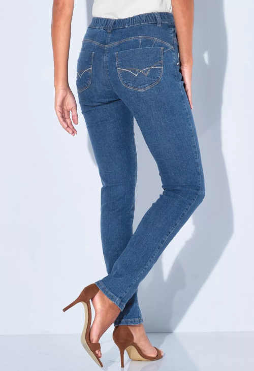 dámské úzké džíny s pružným pasem