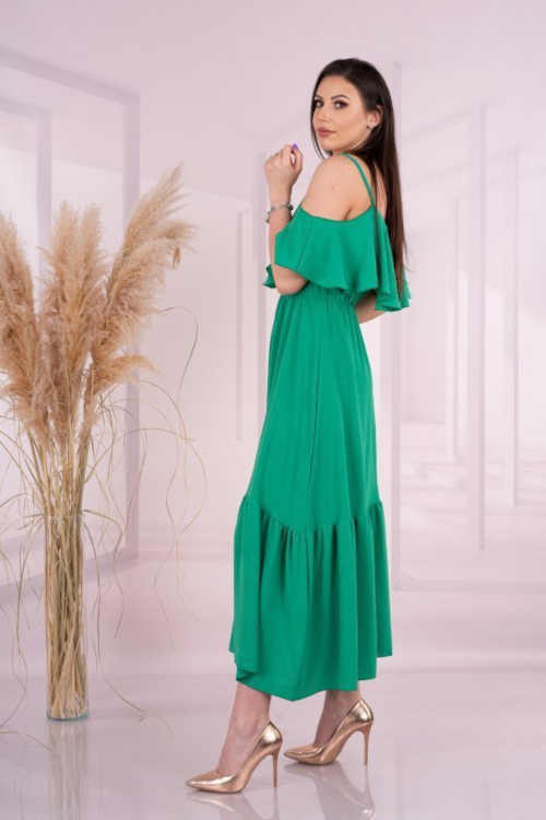 dámské šaty v zeleném provedení