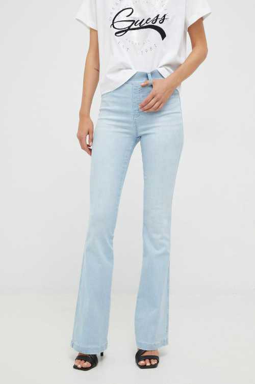 Dámské světle modré moderní džíny Spanx do pružného pasu
