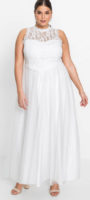 Šaty xxl levné svatební šaty pro baculky